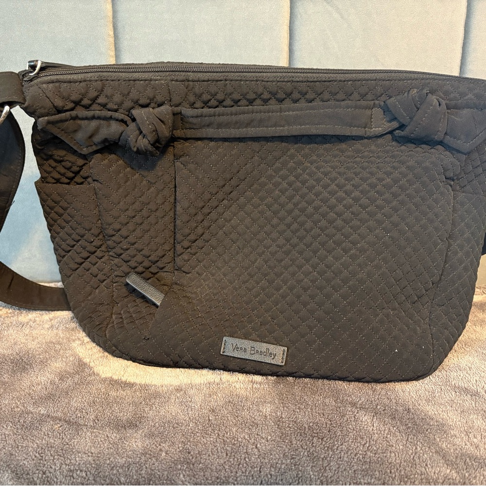 Vera Bradley Black Quilted Shoulder Bag
